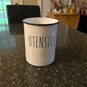 White Utensil Holder